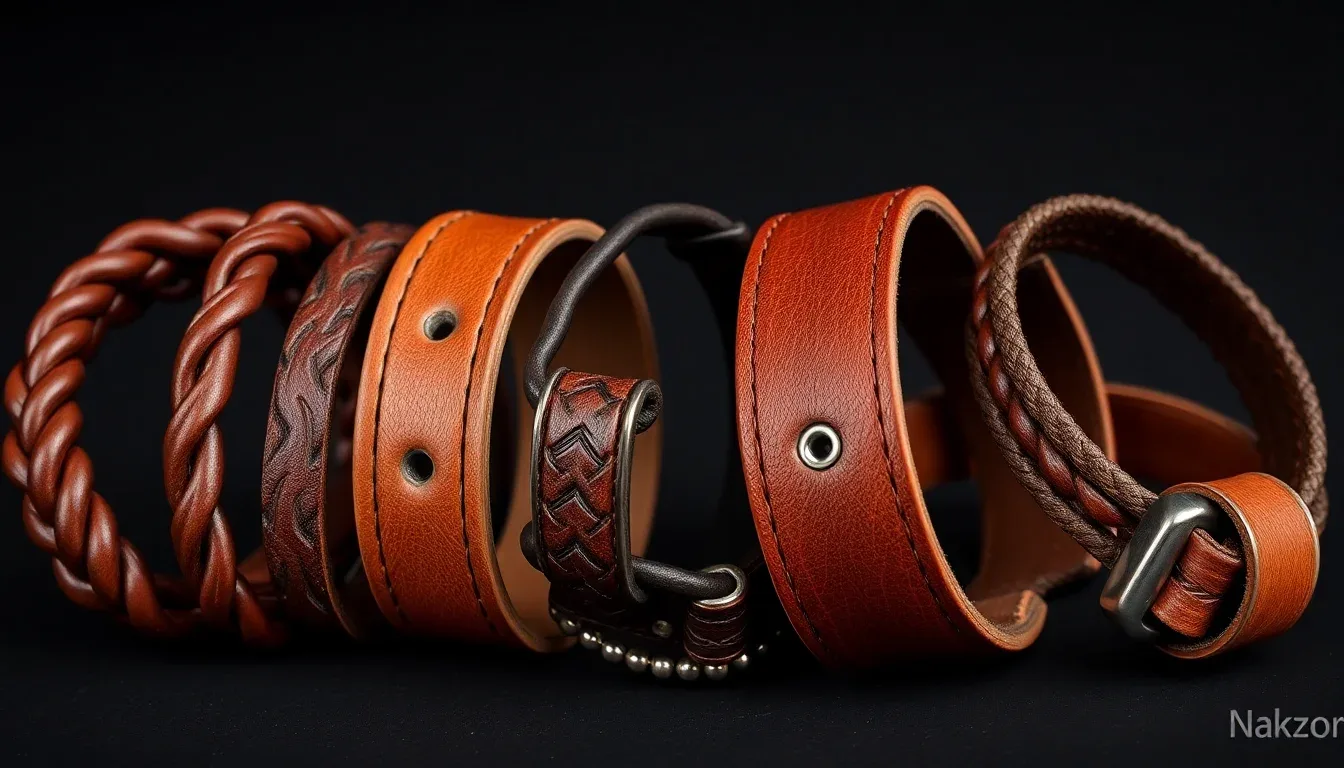 Les différents types de bracelets en cuir pour homme
